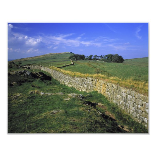 Europa, England, Hadrianus mur. Stenarna av Fototryck (Framsidan)