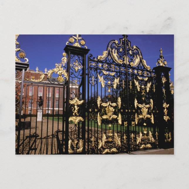 Europa, England, London. Gilded grind utanför 2 Vykort (Framsida)