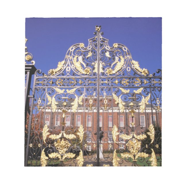 Europa, England, London. Gilded grind utanför Anteckningsblock (Framsida)