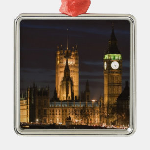 Europa, ENGLAND, London: Houses of Parliament / 2 Julgransprydnad Metall