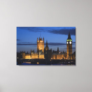 Europa, ENGLAND, London: Houses of Parliament / Canvastryck