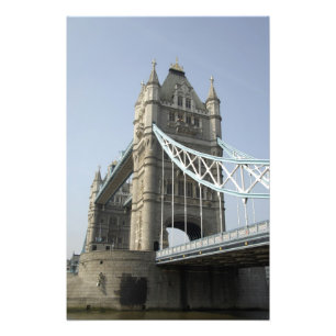 Europa, England, London. Tower Bridge över 2 Fototryck