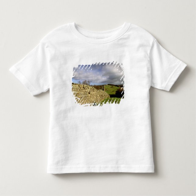 Europa, England, Northumberland. Hadrianska T Shirt (Framsida)