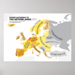 Europa Enligt Nederländerna Poster