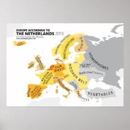 Europa Enligt Nederländerna Poster