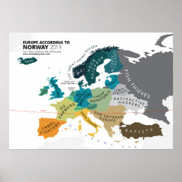 Europa Enligt Norge Poster