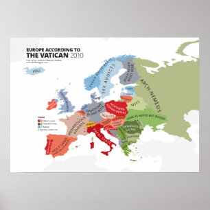 Europa enligt Vaticanen Poster