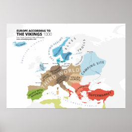 Europa Enligt Vikings Poster