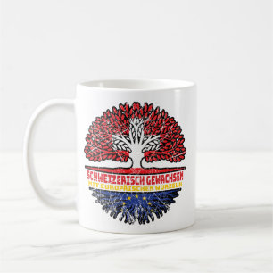 Europa Europäisch Schweizer Schweiz Baum Wurzel Kaffemugg