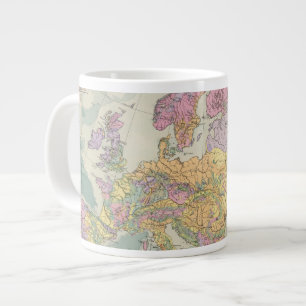 Europa - Europas geologiska Karta Jumbo Mugg