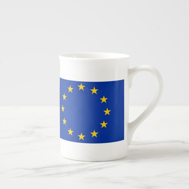 Europa Fahne Benporslin Mugg (Höger)