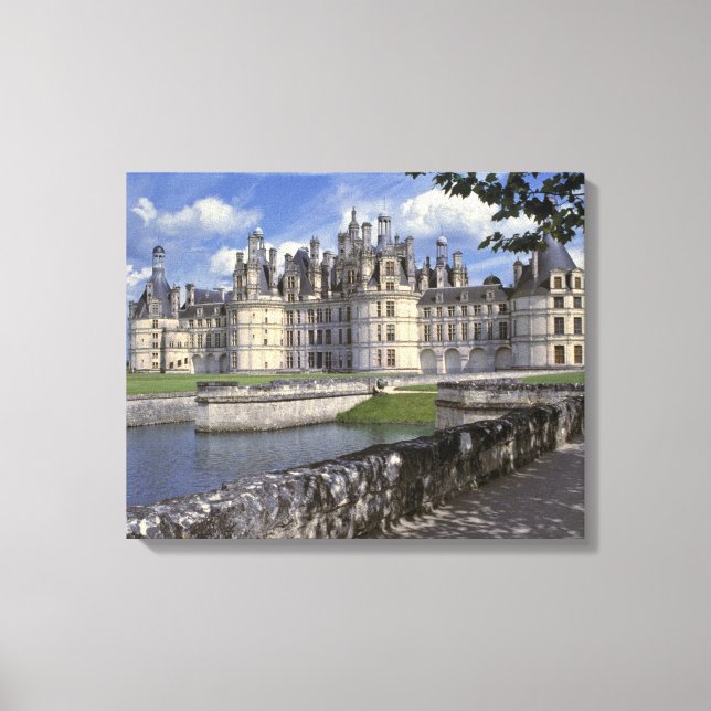 Europa, Frankrike, Chambord. Imponerande slott Canvastryck (Framsida)