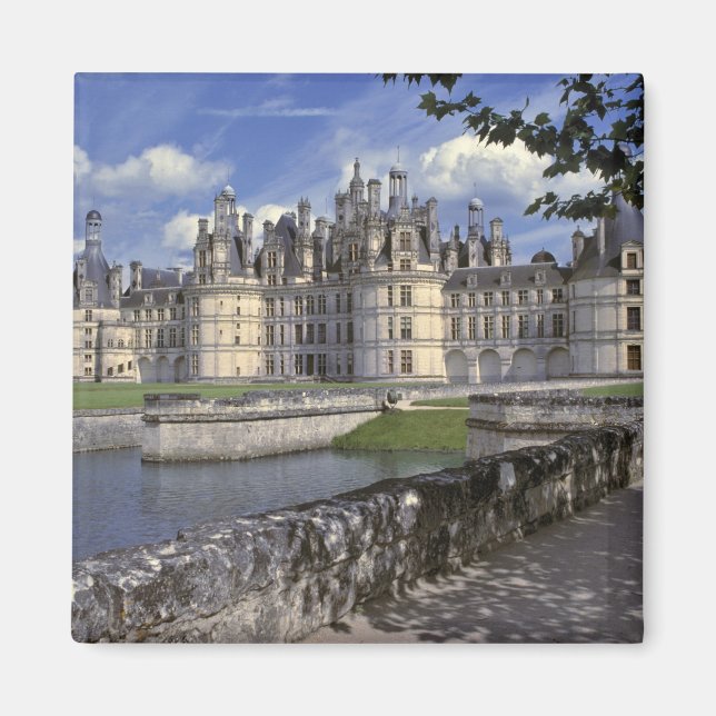 Europa, Frankrike, Chambord. Imponerande slott Magnet (Framsidan)