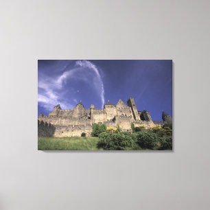 Europa, Frankrike, Languedoc; Aude; Carcassonne, Canvastryck