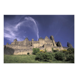 Europa, Frankrike, Languedoc; Aude; Carcassonne, Fototryck