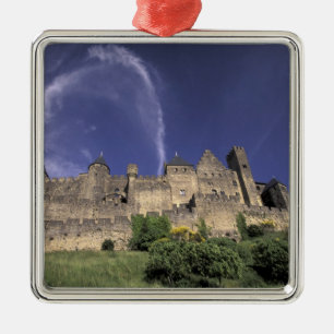 Europa, Frankrike, Languedoc; Aude; Carcassonne, Julgransprydnad Metall