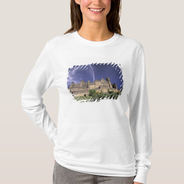 Europa, Frankrike, Languedoc Aude Carcassonne Tee (Framsida)