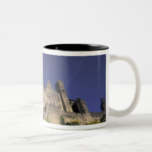 Europa, Frankrike, Languedoc; Aude; Carcassonne, Två-Tonad Mugg