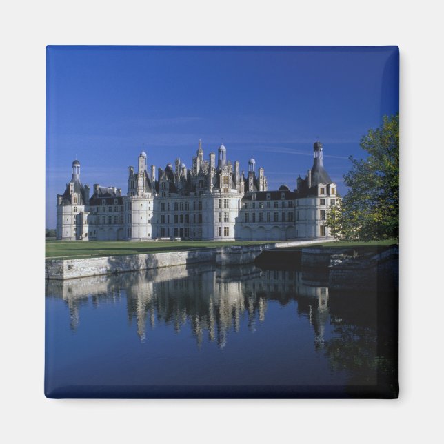 Europa, Frankrike, Loire Valley. Chateau Chambord Magnet (Framsidan)
