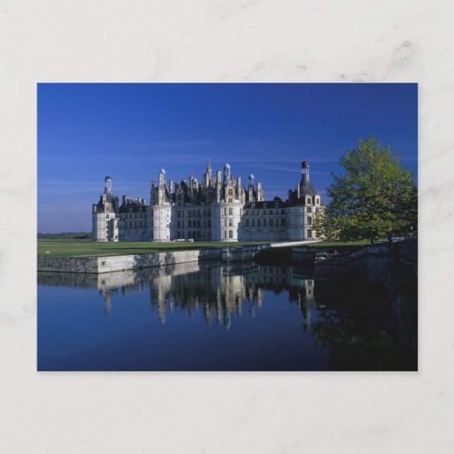 Europa, Frankrike, Loire Valley. Chateau Chambord Vykort (Framsida)