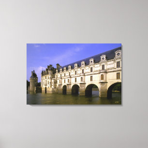 Europa, Frankrike, Loire Valley. Slott Canvastryck
