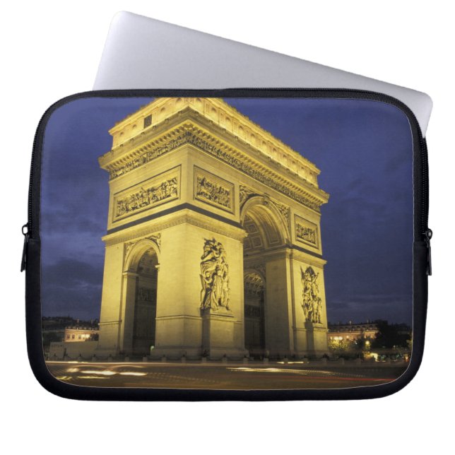 Europa, Frankrike, Paris. Arc de Triomphe Laptop Fodral (Framsidan)