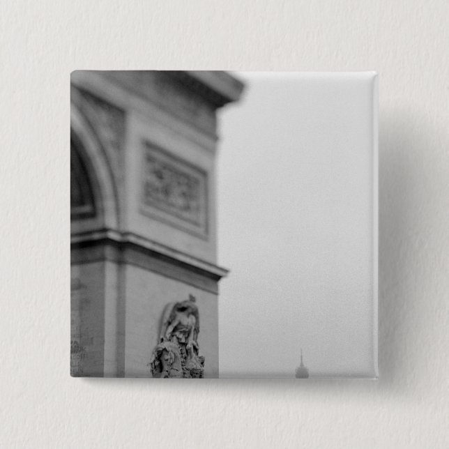 Europa, Frankrike, Paris. Arc de Triomphe och 2 Knapp (Framsida)