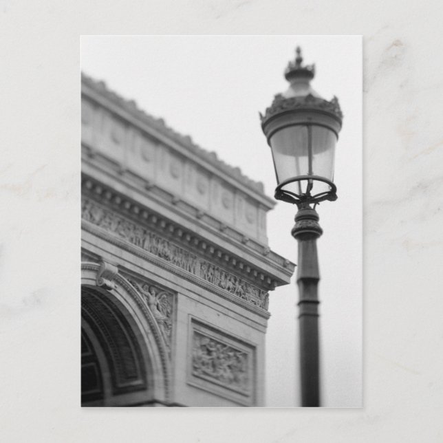 Europa, Frankrike, Paris. Arc de Triomphe och Vykort (Framsida)