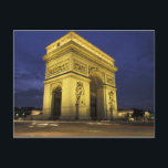 Europa, Frankrike, Paris. Arc de Triomphe Vykort<br><div class="desc">COPYRIGHT Walter Bibikow / DanitaDelimont.com | EU09 WBI0358.jpg | Europa,  Frankrike,  Paris. Arc de Triomphe</div>