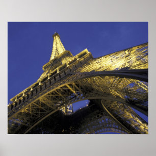 Europa, Frankrike, Paris, Eiffel Torn, kväll 2 Poster
