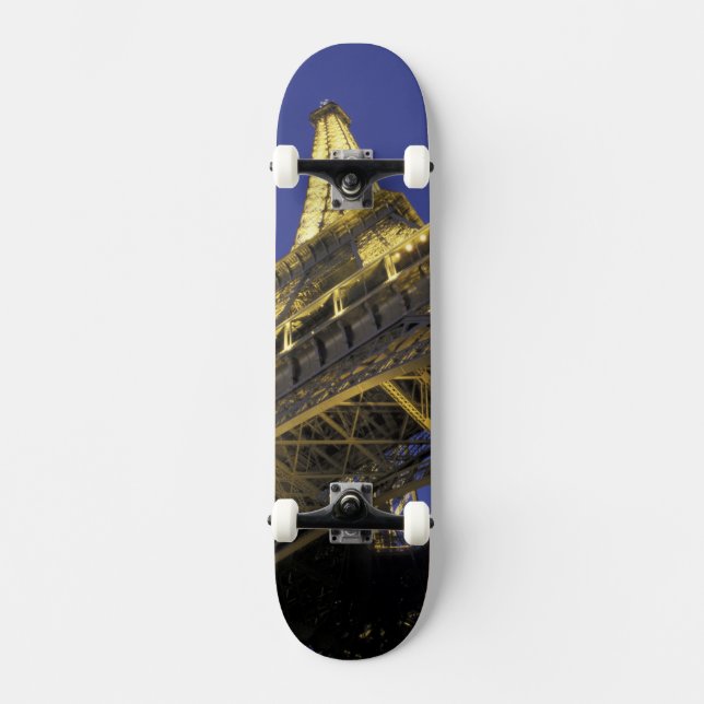 Europa, Frankrike, Paris, Eiffel Torn, kväll 2 Skateboard Bräda 20,5 Cm (Framsida)