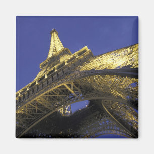 Europa, Frankrike, Paris, Eiffeltornet, kväll 2 Magnet