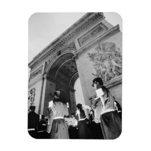 Europa, Frankrike, Paris. Militär ceremoni vid Magnet