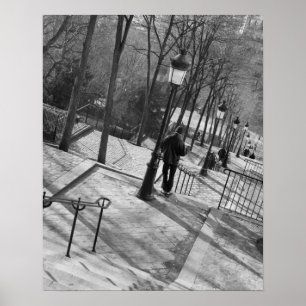 Europa, Frankrike, Paris, Montmartre: Morgon på Poster