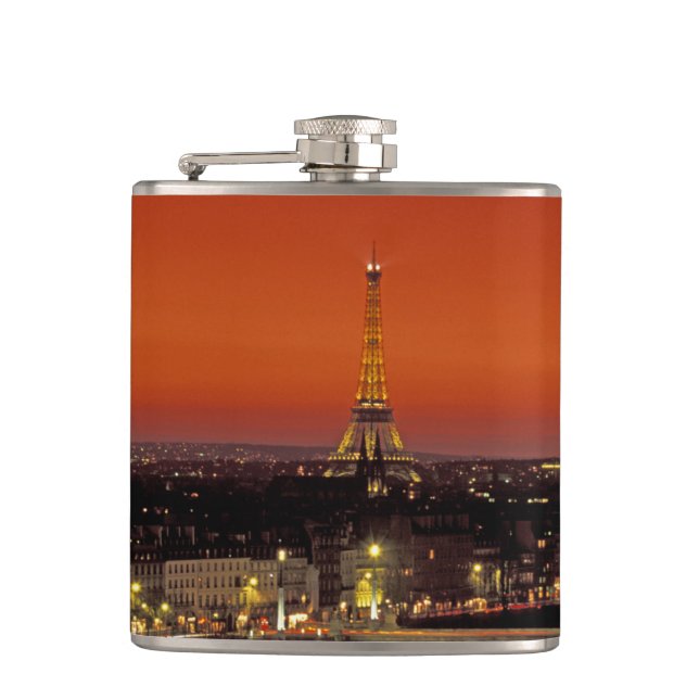Europa, Frankrike, Paris. Solnedgångsutsikt över E Fickplunta (Framsidan)