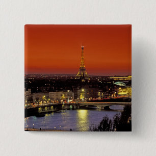 Europa, Frankrike, Paris. Solnedgångsutsikt över E Knapp