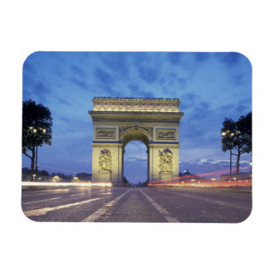 Europa, Frankrike, Paris. Triumfbågen sedd Magnet
