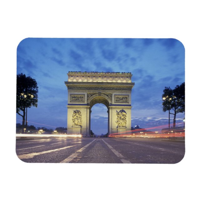Europa, Frankrike, Paris. Triumfbågen sedd Magnet (Horisontell)