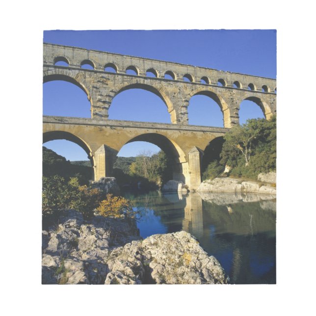 Europa, Frankrike, Pont du Gard. Pont du Gard Anteckningsblock (Framsida)