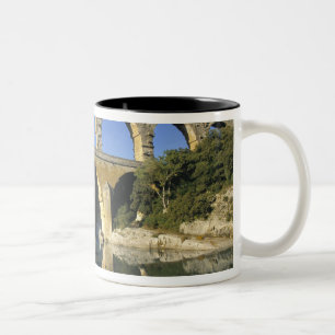 Europa, Frankrike, Pont du Gard. Pont du Gard, Två-Tonad Mugg