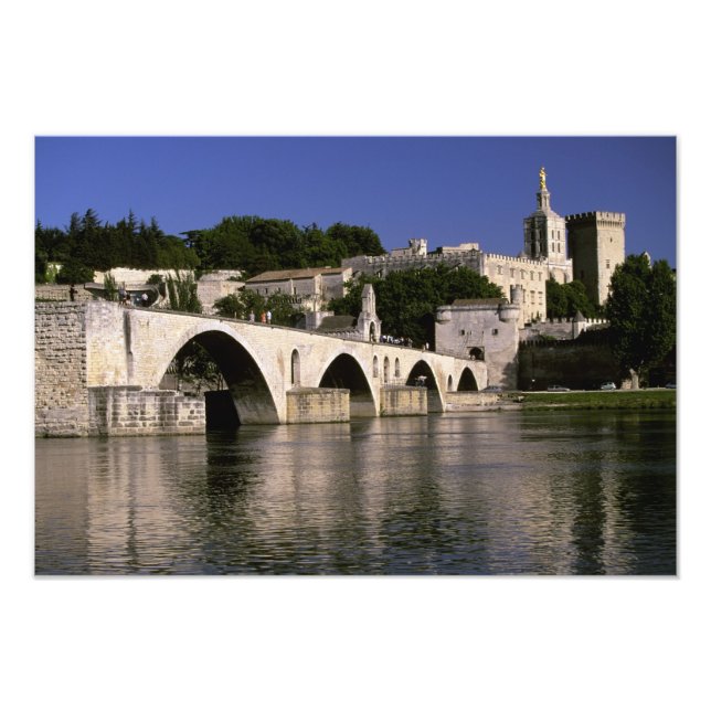 Europa, Frankrike, Provence, Avignon. Palais des 2 Fototryck (Framsidan)