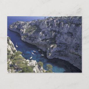 Europa, Frankrike, Provence, Calanques. Kalksten Vykort