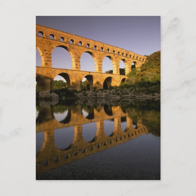 Europa, Frankrike, Provence, Gard. Pont du Gard Vykort (Framsida)