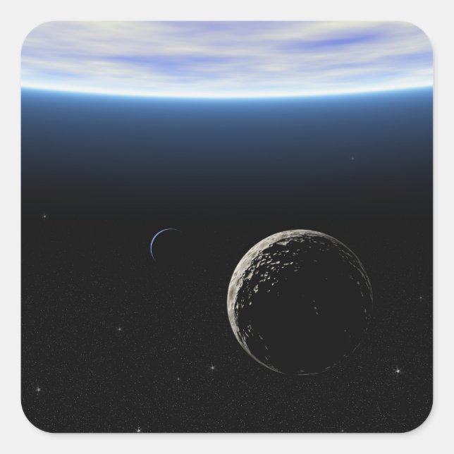 Europa Fyrkantigt Klistermärke (Framsida)