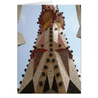 Europa Gaudi Byggnad Hälsningskort