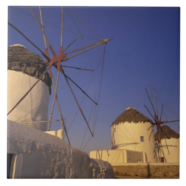 Europa, Grekland, Kykladerna, Mykonos, 2 Kakelplatta (Framsidan)