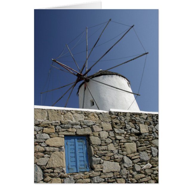 Europa, Grekland, Mykonos. 2 Hälsningskort (Framsidan)