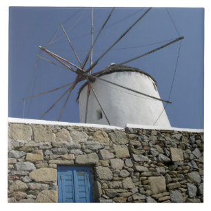 Europa, Grekland, Mykonos. 2 Kakelplatta