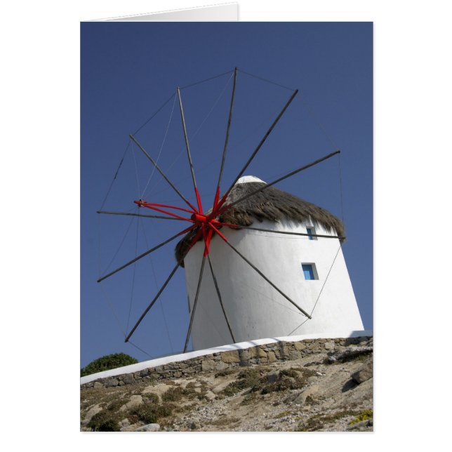 Europa, Grekland, Mykonos. 3 Hälsningskort (Framsidan)