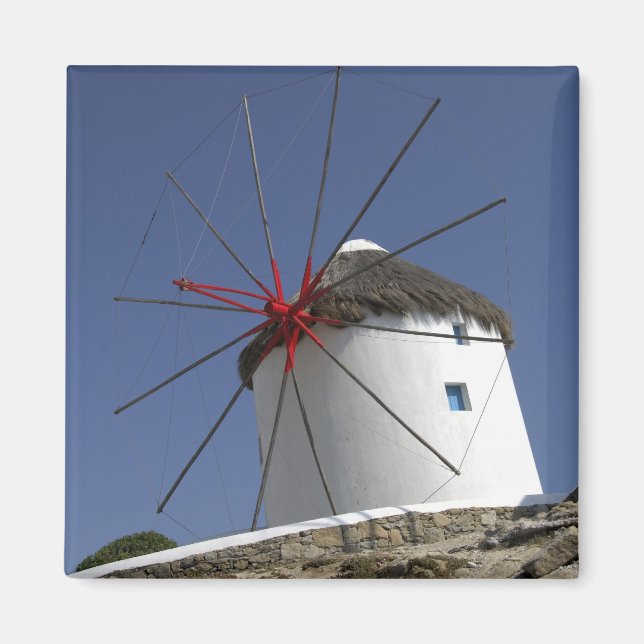 Europa, Grekland, Mykonos. 3 Magnet (Framsidan)